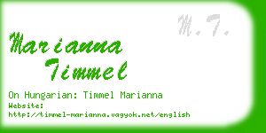 marianna timmel business card